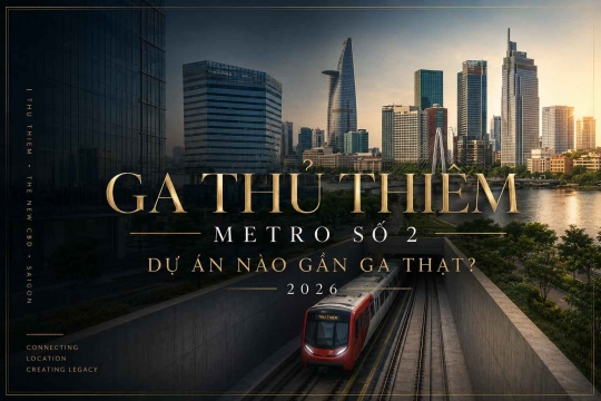 Ga Thủ Thiêm Metro Số 2 | Dự Án Nào Gần Ga Thật? 2026